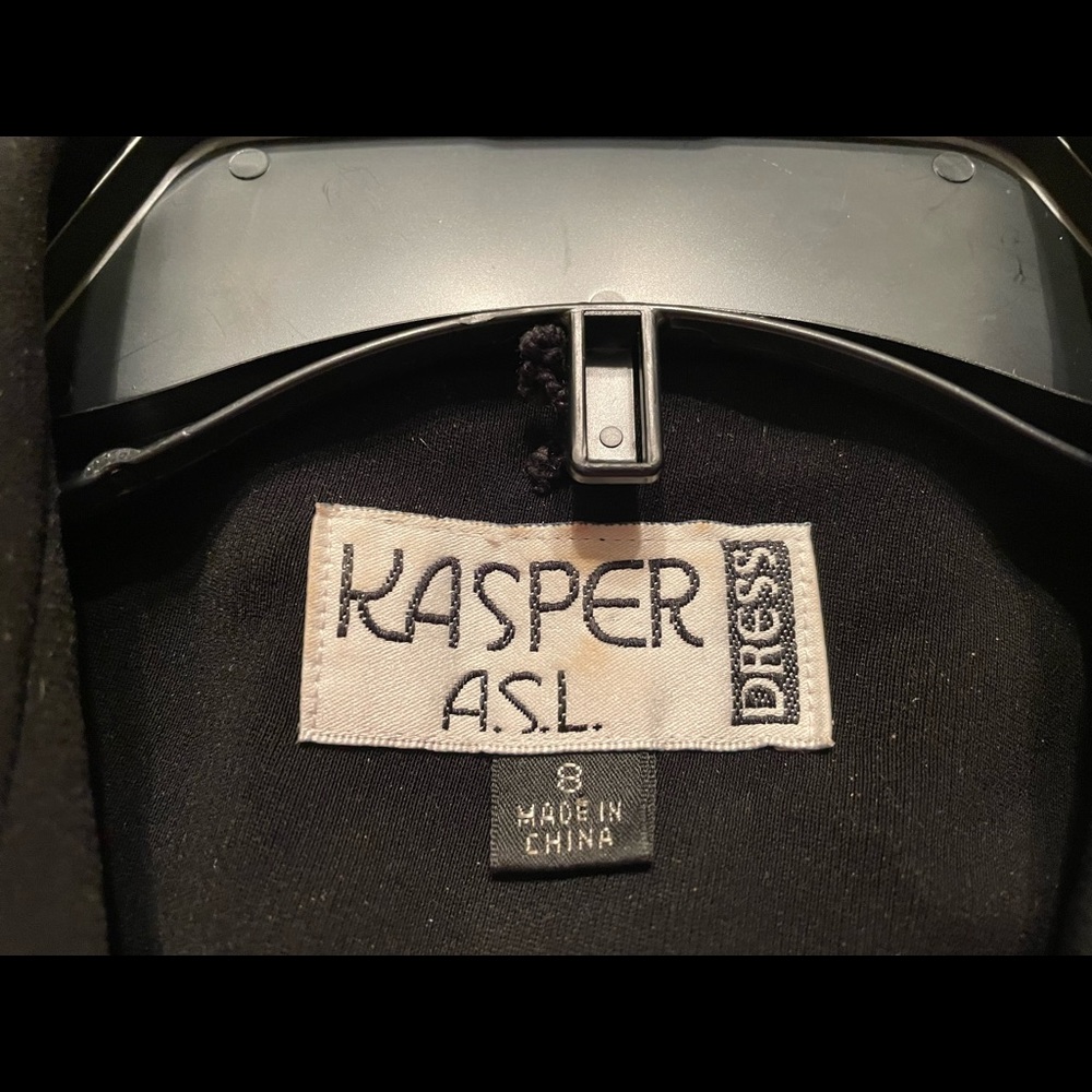 Kasper A.S.L. Black Short Sleeve Suit - Picture 7 of 7